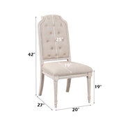 Wynsor - Side Chair (Set of 2) - Antique White - R&R Furniture Gallery (Fountain Valley, CA)