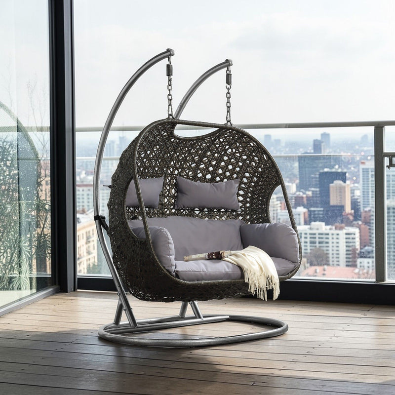 Vasant - Wicker Hanging Chair - Gray