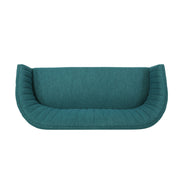 Mid Century Modern Loveseat With Channel Stitched Backrest - R&R Furniture Gallery (Fountain Valley, CA)