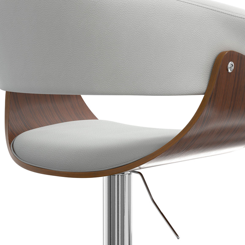 Sheldon - Upholstered Adjustable Swivel Bar Stool - R&R Furniture Gallery (Fountain Valley, CA)