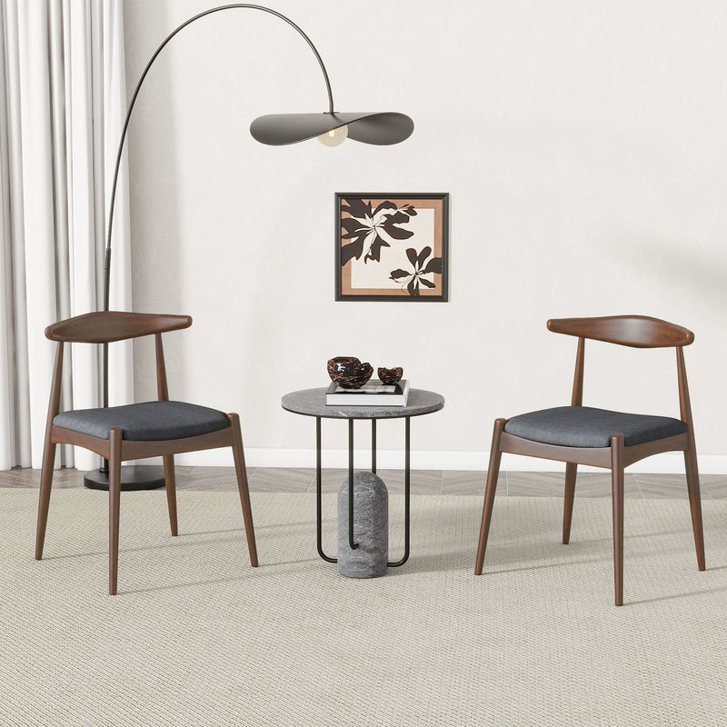 Dining Chairs With Ergonomic Backrest & Comfort Cushions (Set of 2) - R&R Furniture Gallery (Fountain Valley, CA)