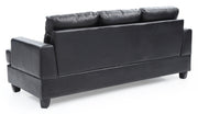 Glory Furniture Sandridge stationary sofa with plush cushions and modern design, shown in a cozy living room setting.