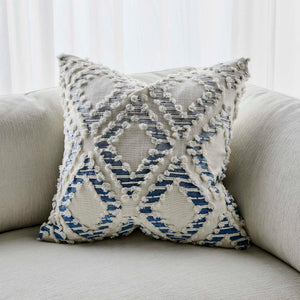 Fringe Element - Pillow - Ombre Blue