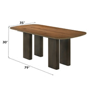 Delina - Dining Table - Walnut - R&R Furniture Gallery (Fountain Valley, CA)