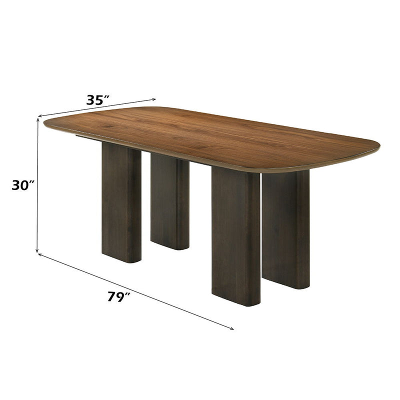 Delina - Dining Table - Walnut - R&R Furniture Gallery (Fountain Valley, CA)