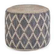 Edgeley - Handcrafted Round Pouf - R&R Furniture Gallery (Fountain Valley, CA)