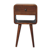 Mini Chestnut Curve Lower Bedside Nifhtstand - R&R Furniture Gallery (Fountain Valley, CA)