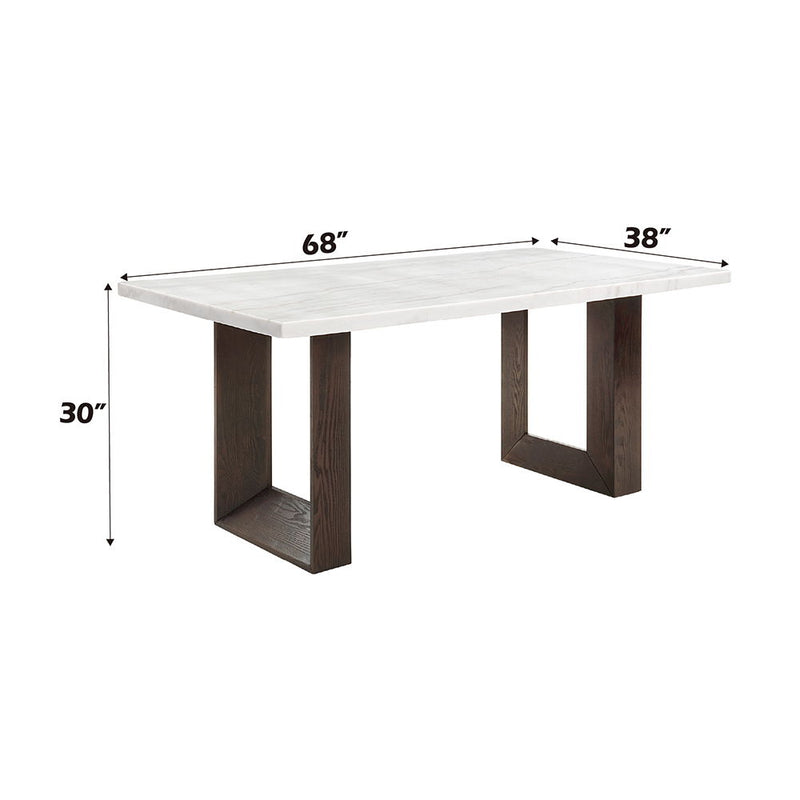 Edwyn - Dining Table With Marble Top - R&R Furniture Gallery (Fountain Valley, CA)