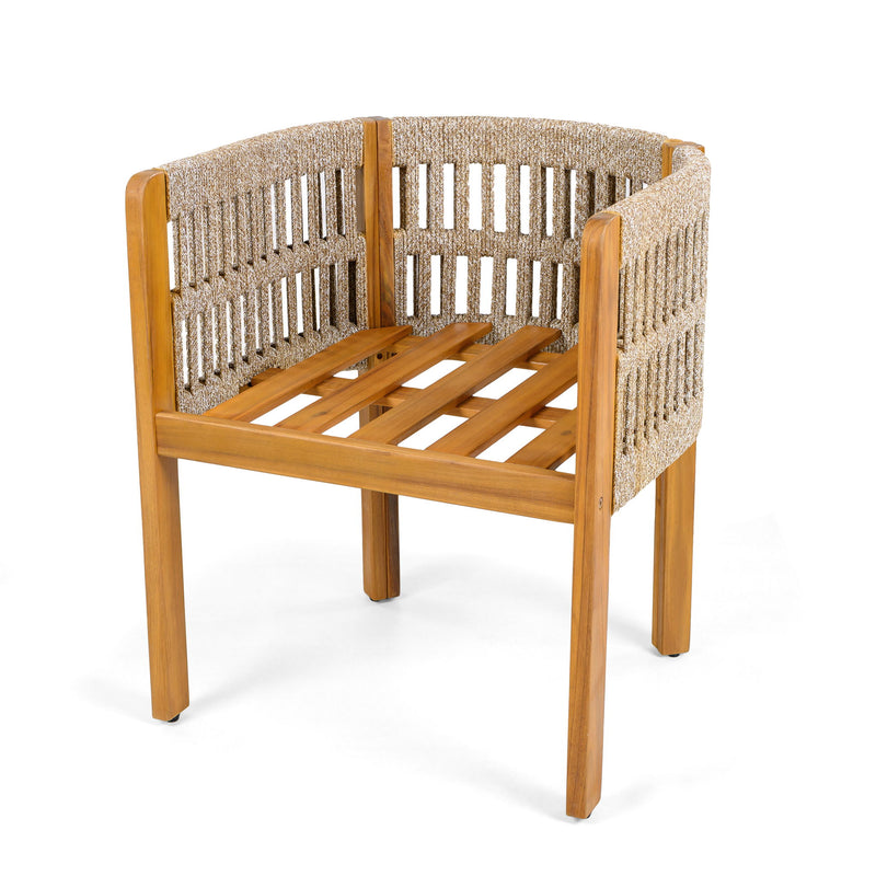 Outdoor Dining Chairs With Mix Rope Handles (Set of 2) - R&R Furniture Gallery (Fountain Valley, CA)