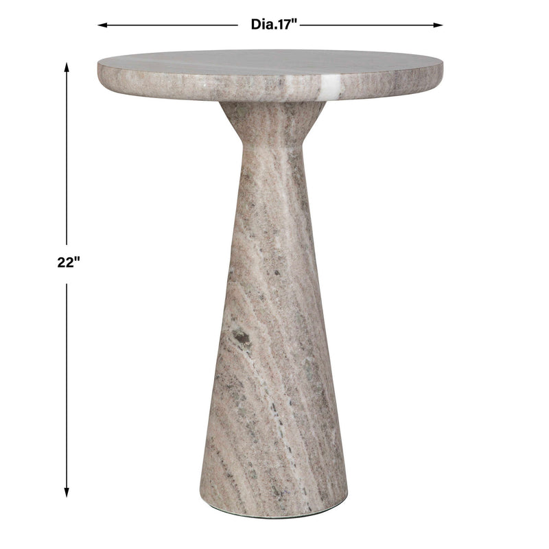 Stour - Marble Accent Table - Gray