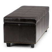 Kingsley - Upholstered Large Storage Ottoman - R&R Furniture Gallery (Fountain Valley, CA)