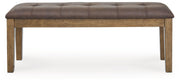Urbinforte - Large Upholstered Dining Room Bench - Light Brown - R&R Furniture Gallery (Fountain Valley, CA)