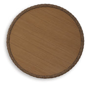 Double Point - Round Cocktail Table - Beige - R&R Furniture Gallery (Fountain Valley, CA)