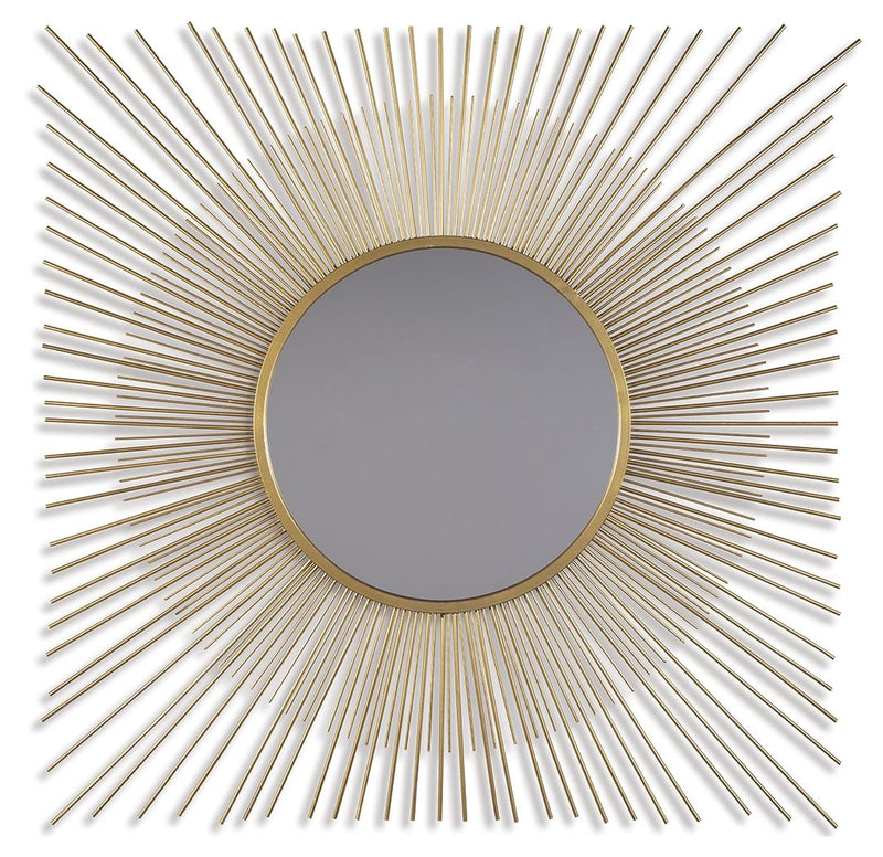 Elspeth - Accent Mirror - Gold Finish - R&R Furniture Gallery (Fountain Valley, CA)