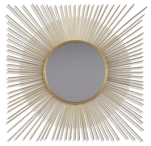 Elspeth - Accent Mirror - Gold Finish - R&R Furniture Gallery (Fountain Valley, CA)