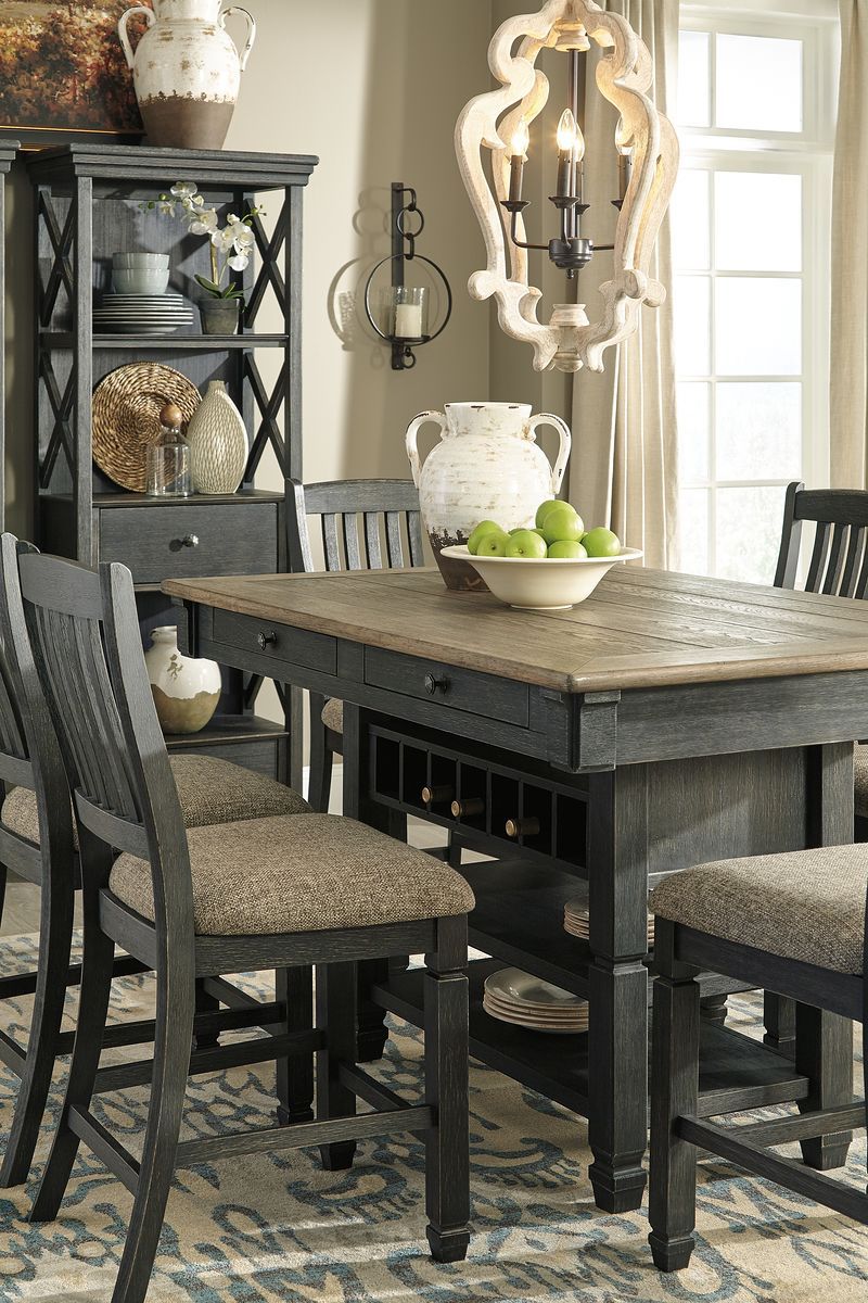 Tyler Creek - Counter Height Table Set - R&R Furniture Gallery (Fountain Valley, CA)