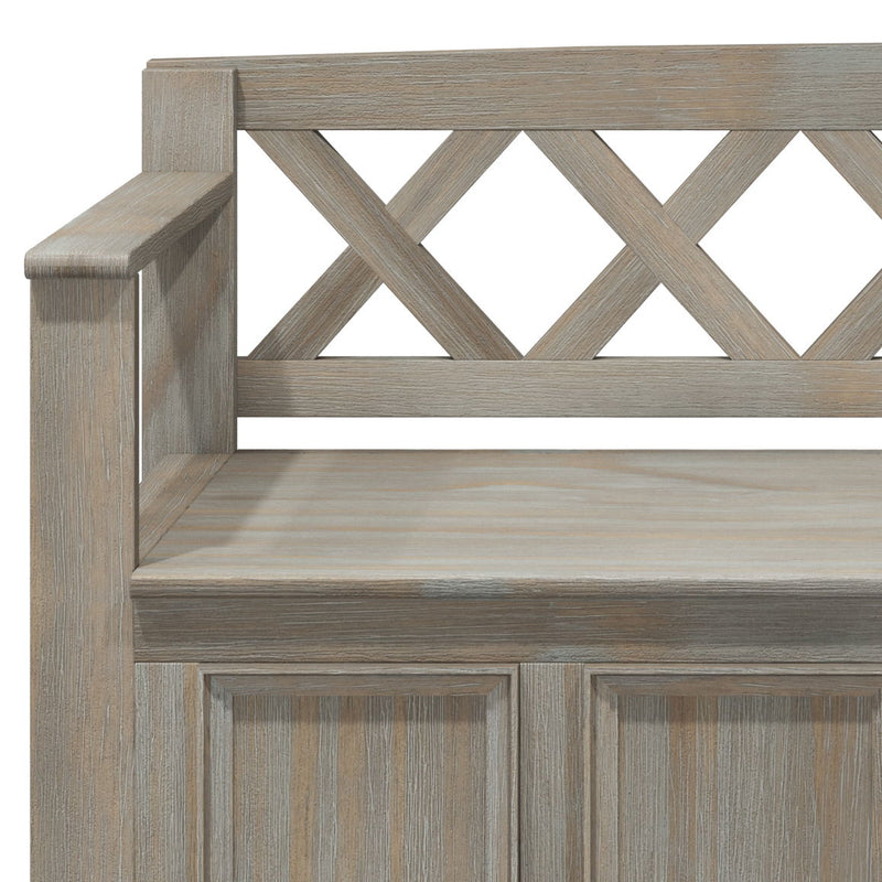 Amherst - Handcrafted Entryway Storage Bench - R&R Furniture Gallery (Fountain Valley, CA)