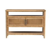 Naomi - 2 Door Storage Console Table With Ample Shelving - Natural - R&R Furniture Gallery (Fountain Valley, CA)