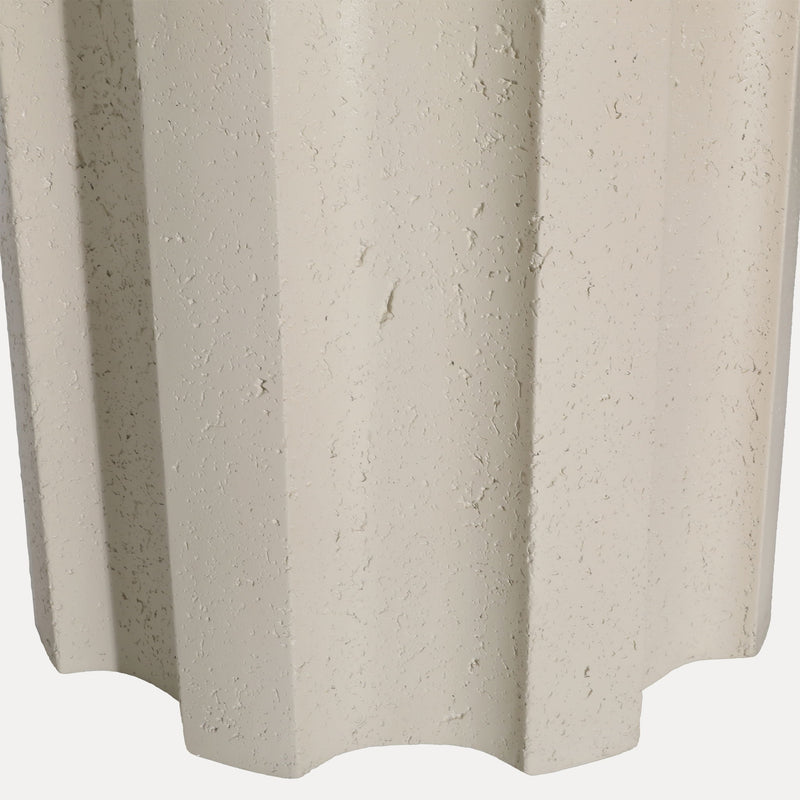 Caitie - Outdoor Dining Table Round - Ivory