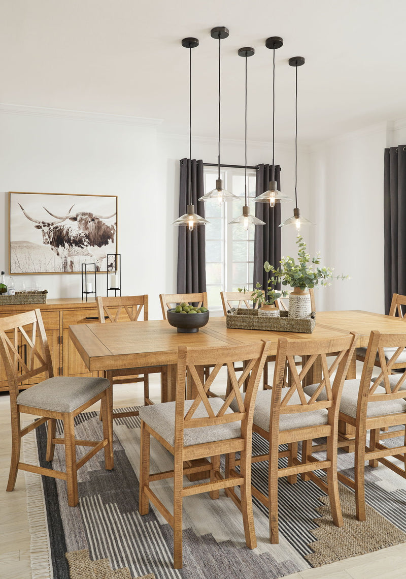 Havonplane - Rectangular Dining Room Counter Extension Table - Brown - R&R Furniture Gallery (Fountain Valley, CA)