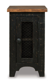Valebeck - Chair Side End Table - Black / Brown - R&R Furniture Gallery (Fountain Valley, CA)