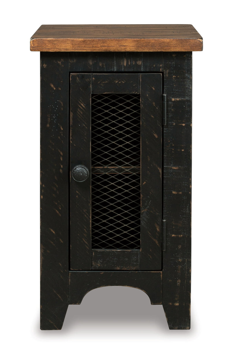 Valebeck - Chair Side End Table - Black / Brown - R&R Furniture Gallery (Fountain Valley, CA)