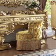 Bernadette - Vanity Stool - Gold - R&R Furniture Gallery (Fountain Valley, CA)
