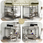 Ethan - Bunk Bed With Desk, Charging Station, Storage Shelves - R&R Furniture Gallery (Fountain Valley, CA)