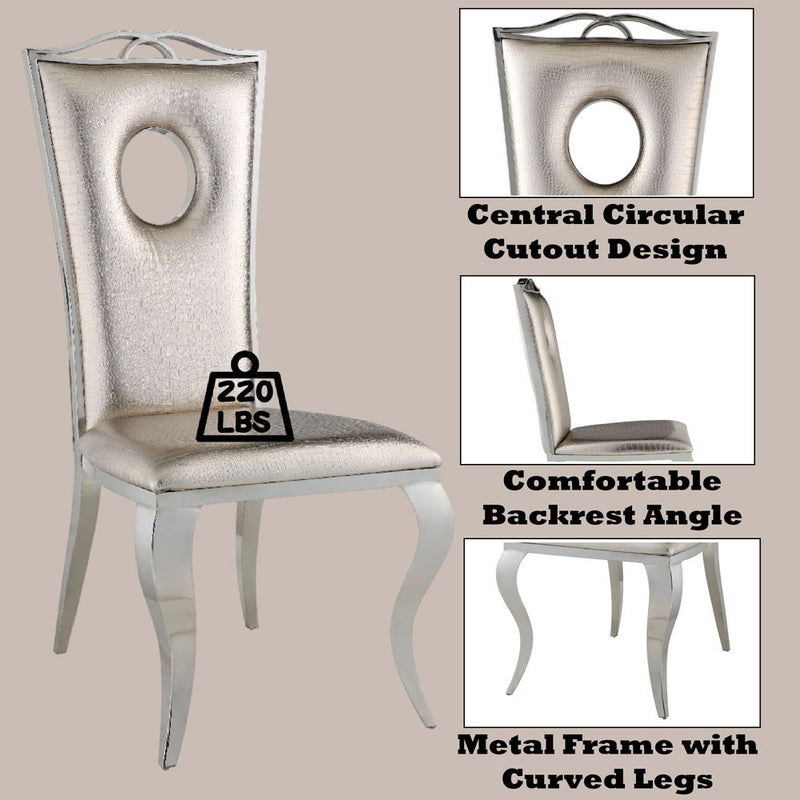 Cyrene - Glam - Side Chair - R&R Furniture Gallery (Fountain Valley, CA)