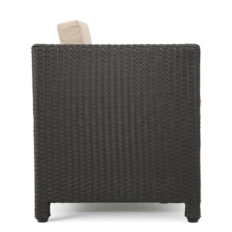 Stylish Outdoor Club Chair With Weather Resistant Cushions - R&R Furniture Gallery (Fountain Valley, CA)