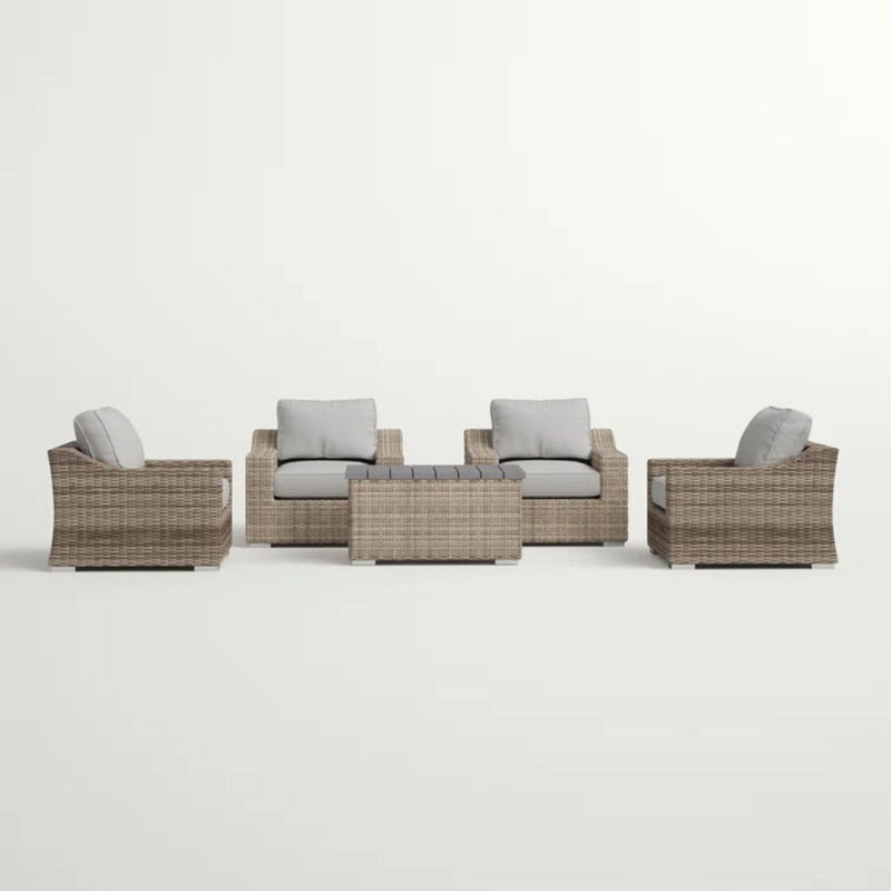 Stylish Sofa Seating Group With Cushions Perfect For Outdoor Gatherings - R&R Furniture Gallery (Fountain Valley, CA)