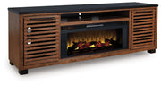 Kallari - TV Stand With Fireplace Option - R&R Furniture Gallery (Fountain Valley, CA)
