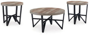 Deanlee - Occasional Table Set (Set of 3) - Grayish Brown / Black - R&R Furniture Gallery (Fountain Valley, CA)