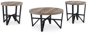 Deanlee - Occasional Table Set (Set of 3) - Grayish Brown / Black - R&R Furniture Gallery (Fountain Valley, CA)