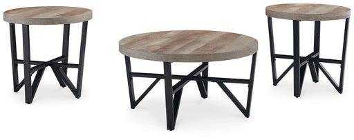 Deanlee - Occasional Table Set (Set of 3) - Grayish Brown / Black - R&R Furniture Gallery (Fountain Valley, CA)