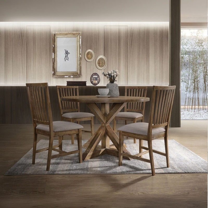 Wallace II - Dining Table - Weathered Oak - R&R Furniture Gallery (Fountain Valley, CA)