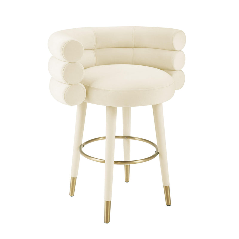 Betty - Velvet Counter Stool - R&R Furniture Gallery (Fountain Valley, CA)