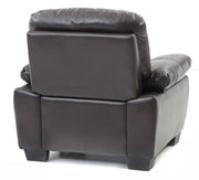 Glory Furniture Marta arm chair with wooden legs and upholstered beige fabric, stylish and comfortable seating for living rooms.