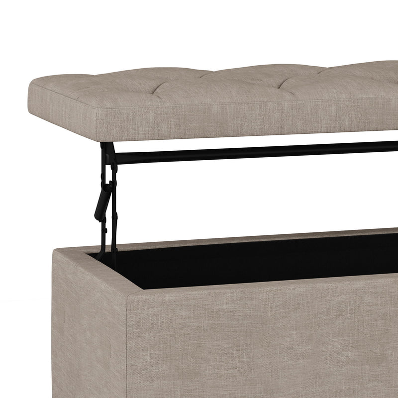 Hamilton - Upholstered Lift Top Rectangular Storage Ottoman - R&R Furniture Gallery (Fountain Valley, CA)