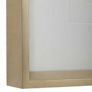 Uttermost Ethos framed abstract print with gold frame, modern wall art featuring bold brushstrokes and a sleek design.