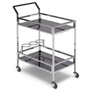 Watts - Bar Cart - Chrome - R&R Furniture Gallery (Fountain Valley, CA)