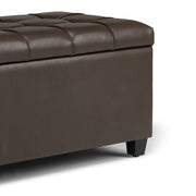 Sienna - Transitional Storage Ottoman Bench - R&R Furniture Gallery (Fountain Valley, CA)