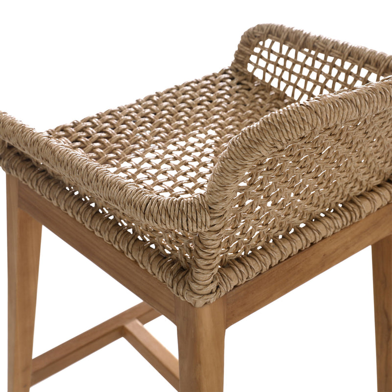 Audra - Outdoor Barstool - Natural