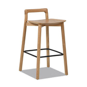 Sven - Modern Minimalist Low Back Counter Stool - Natural Blonde Ash - R&R Furniture Gallery (Fountain Valley, CA)