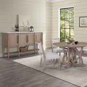 Cement Topped Server With Cane Insets - Sand - R&R Furniture Gallery (Fountain Valley, CA)