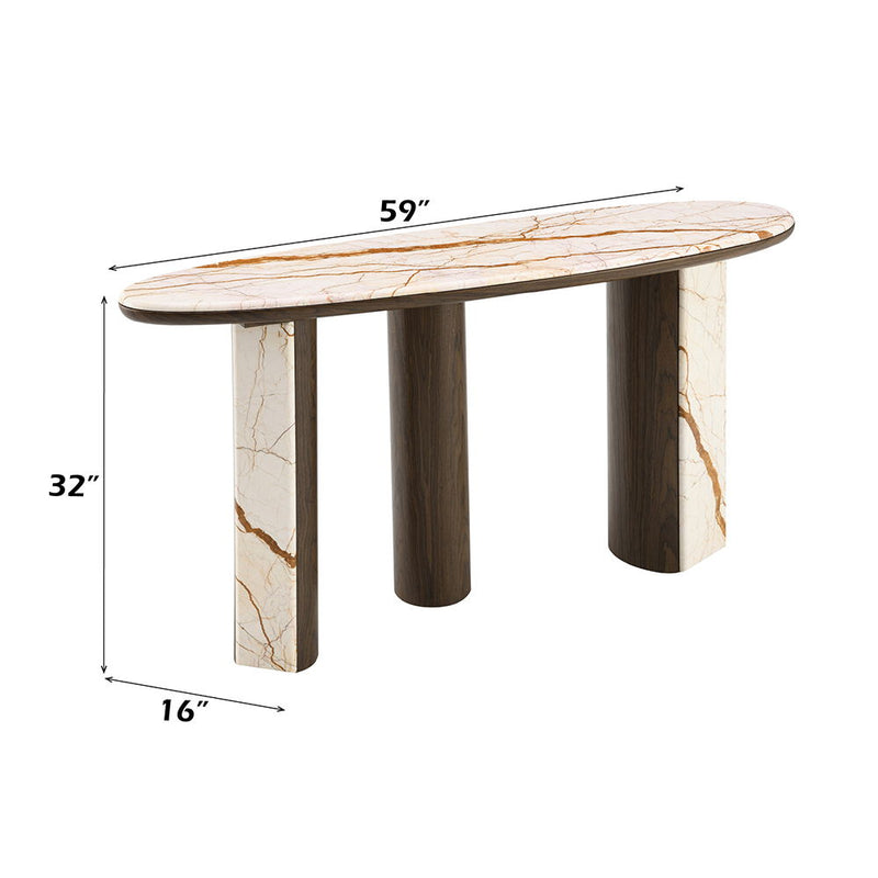 Haidar - Table With Marble Top - R&R Furniture Gallery (Fountain Valley, CA)