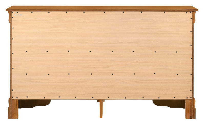 Elegant Louis Phillipe traditional dresser by Glory Furniture with detailed wood craftsmanship and classic design features.