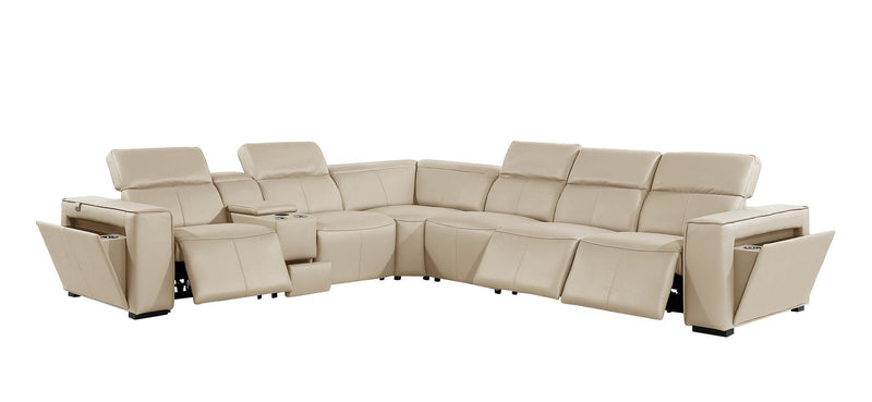 1224 - 7-Piece L-Shaped Sectional Sofa In With 3 Power Recliners & Power Headrests