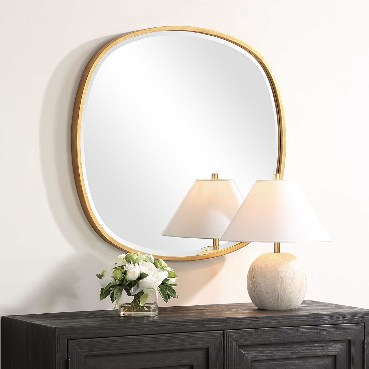 30" Mirror - Gold