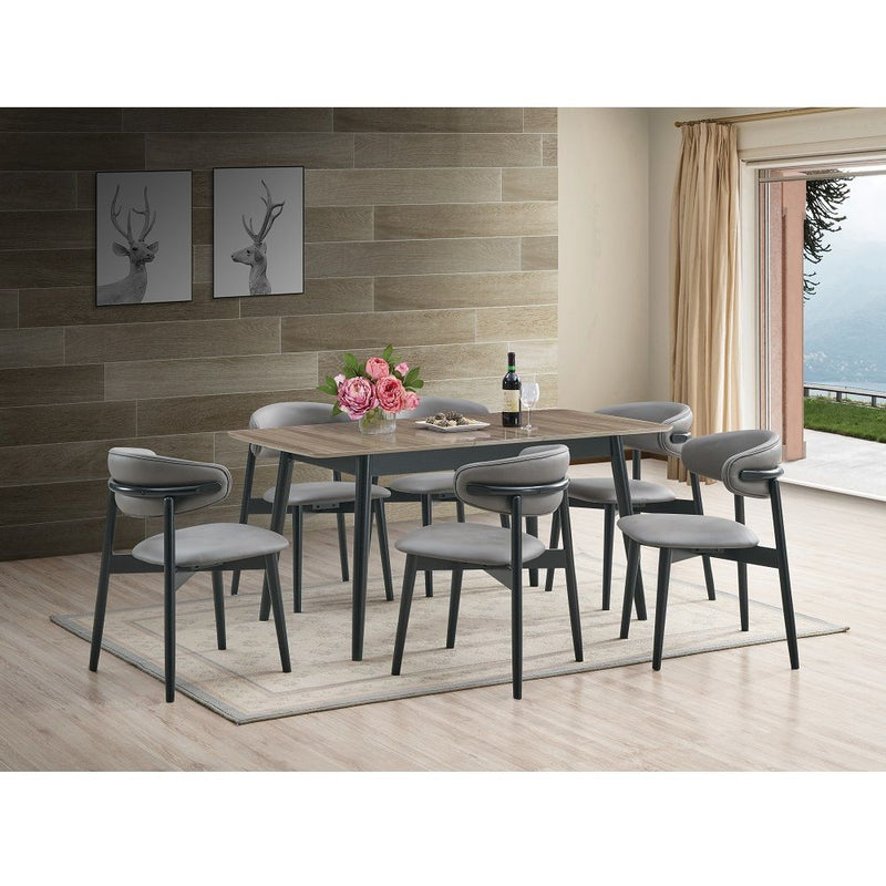 Lanae - Dining Table - Natural & Black - R&R Furniture Gallery (Fountain Valley, CA)